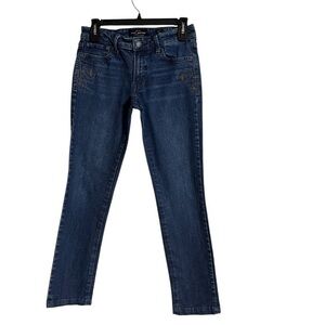 Lucky Brand Sweet n Straight Jeans Embroidered Size 2/26